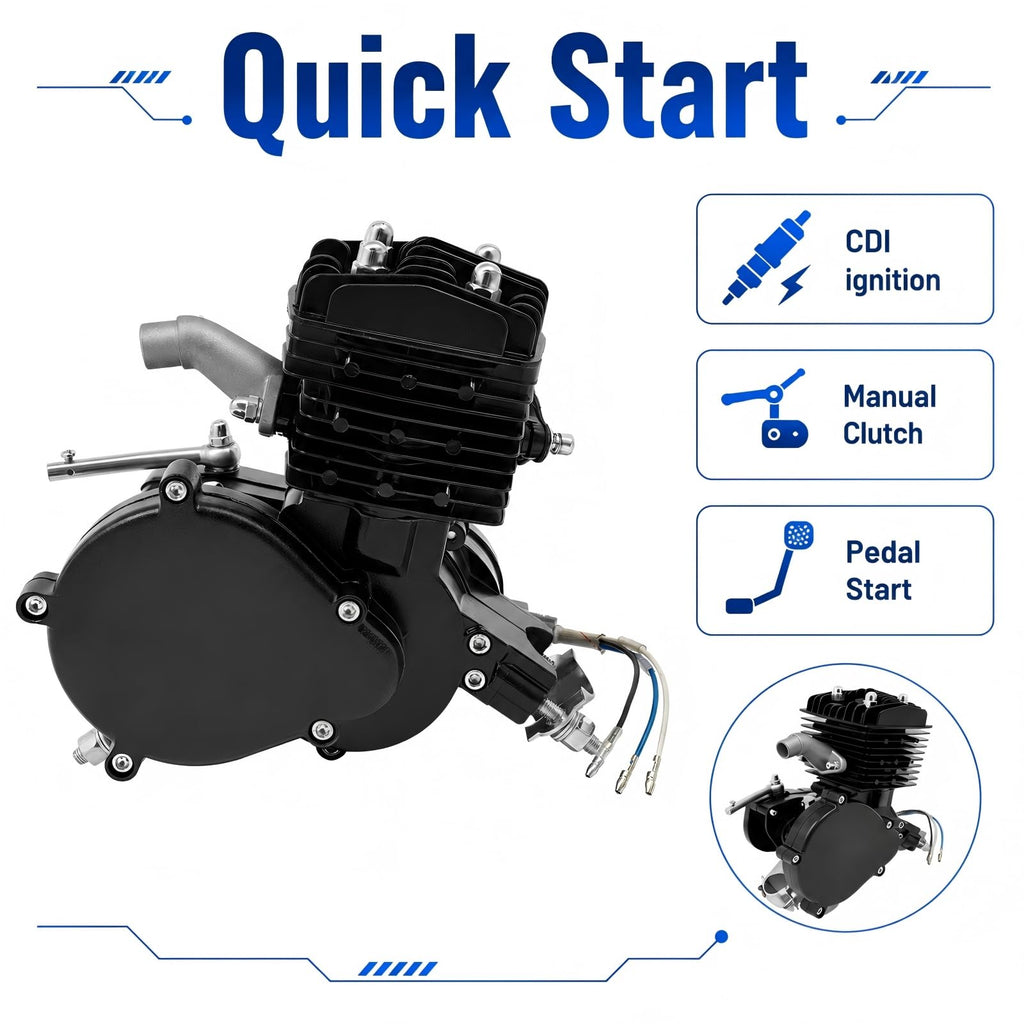 80CC 2 Stroke Gas Bike Motor Kit M416
