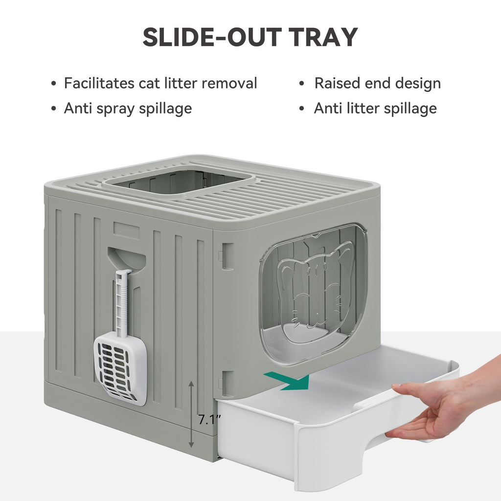 Large Enclosed Cat Litter Box with Lid B20160
