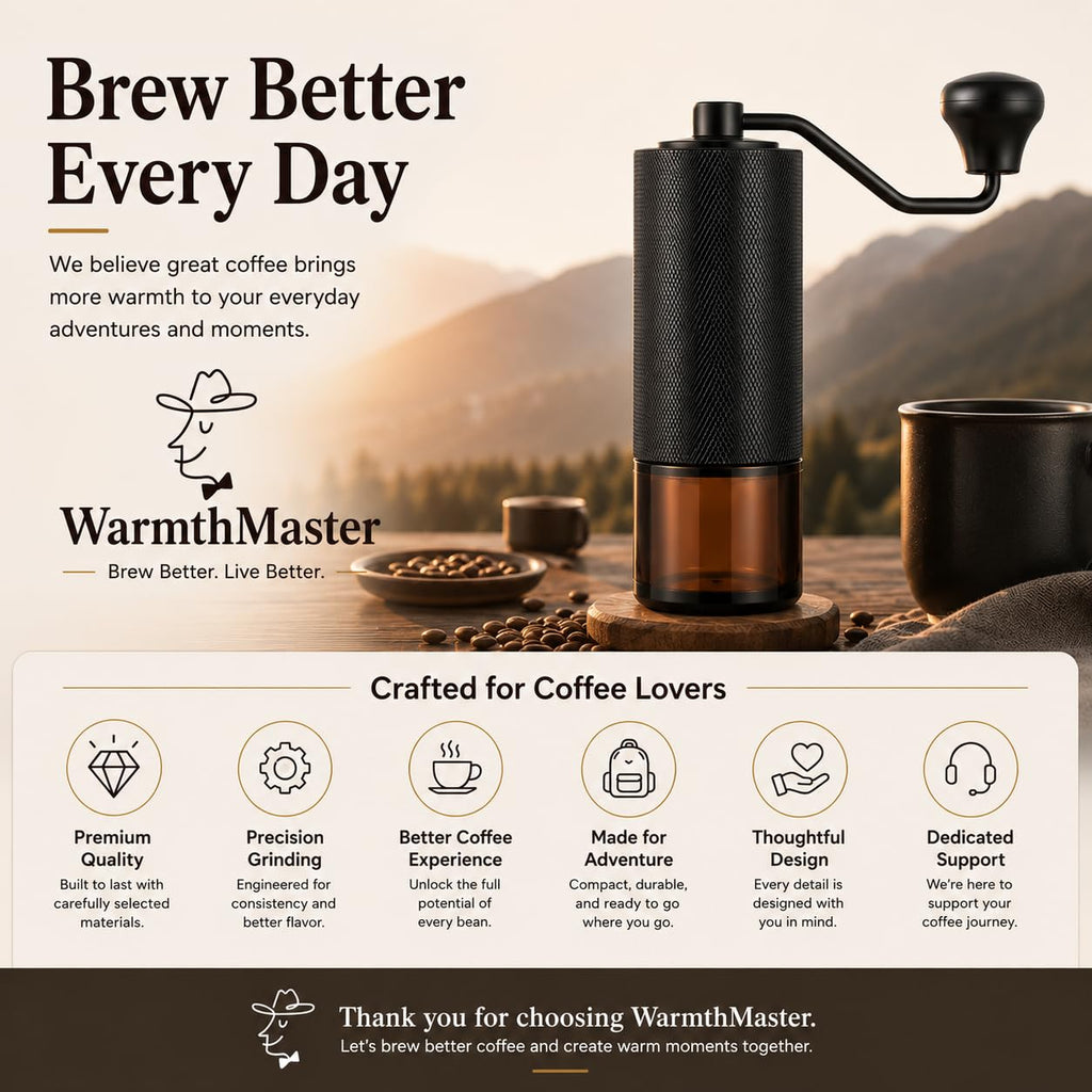 Manual Coffee Grinder with Stainless Steel Conical Burr C99626