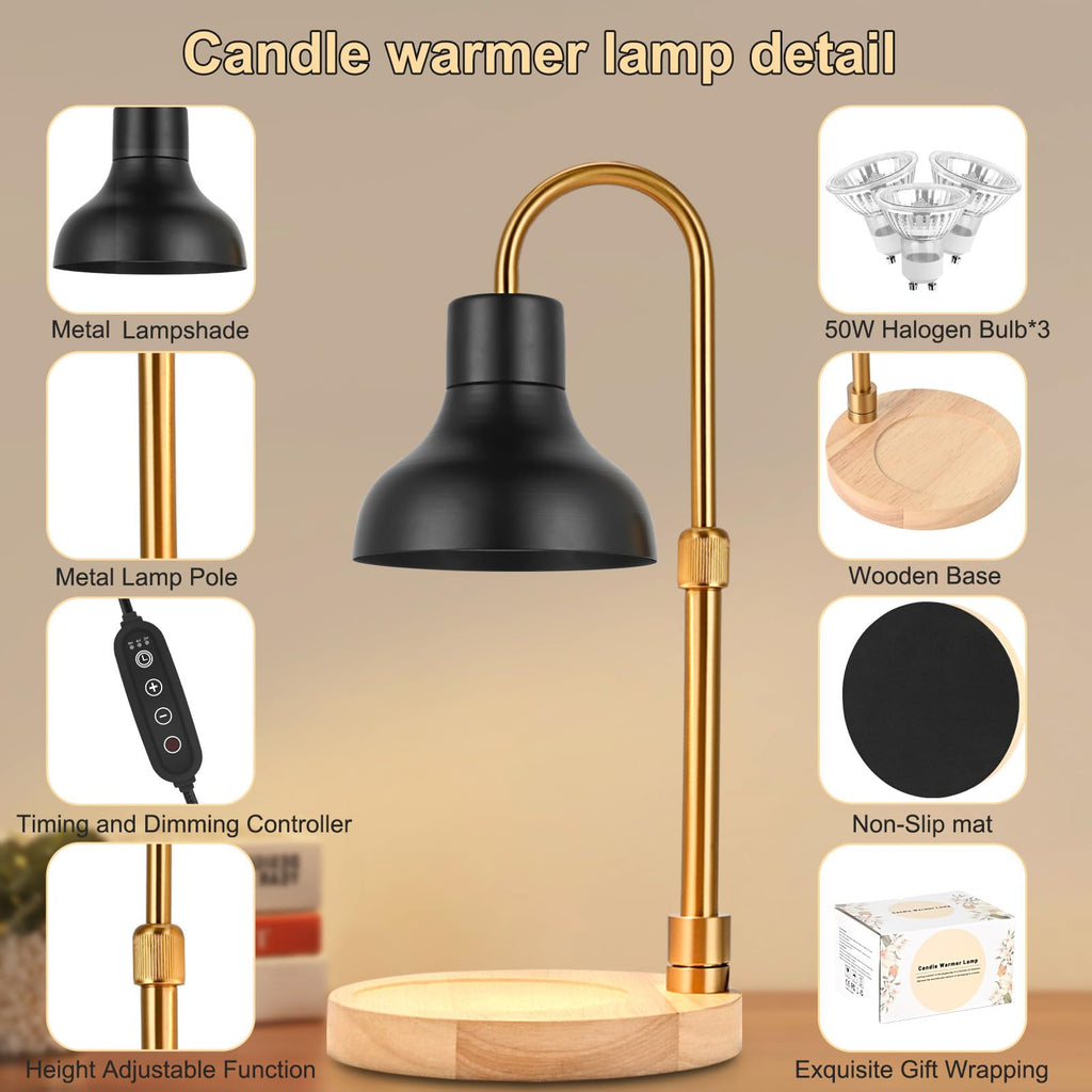 Candle Warmer Lamp with Timer & Dimmer Z874143