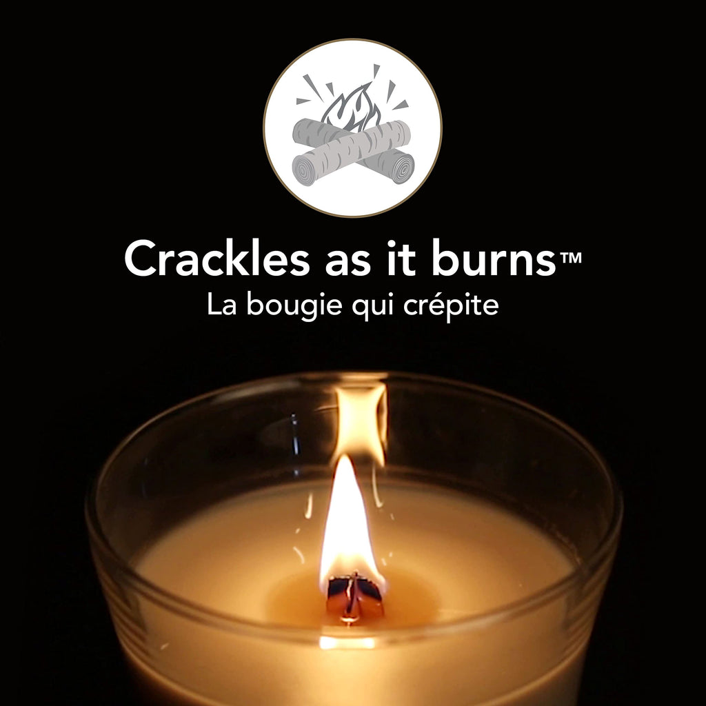 Large Scented Candle with Crackling Wick B423