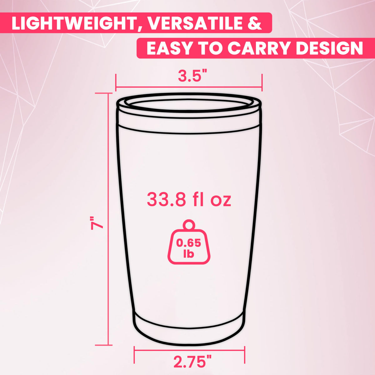 20 oz Stainless Steel Insulated Tumbler with Leak Proof Lid V762