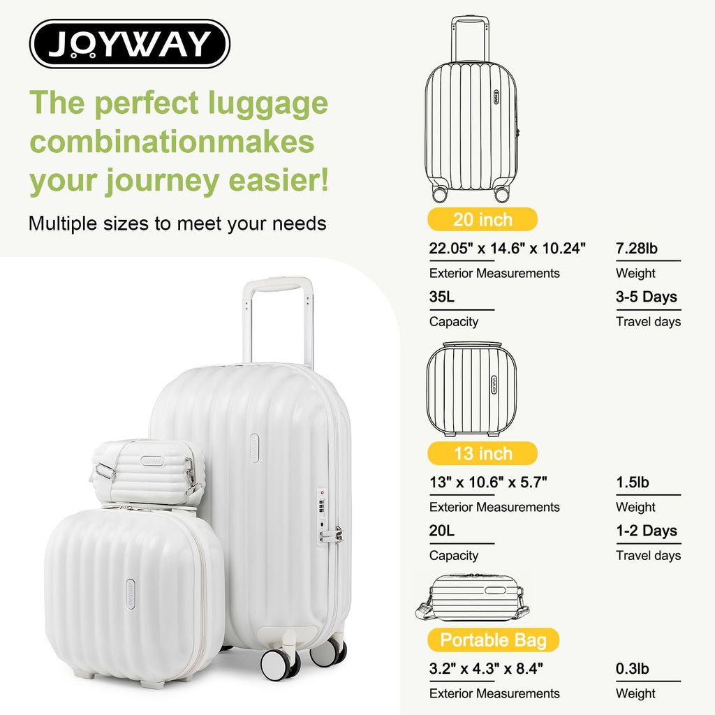 20 Inch Hardside Carry on Luggage with Spinner Wheels R168