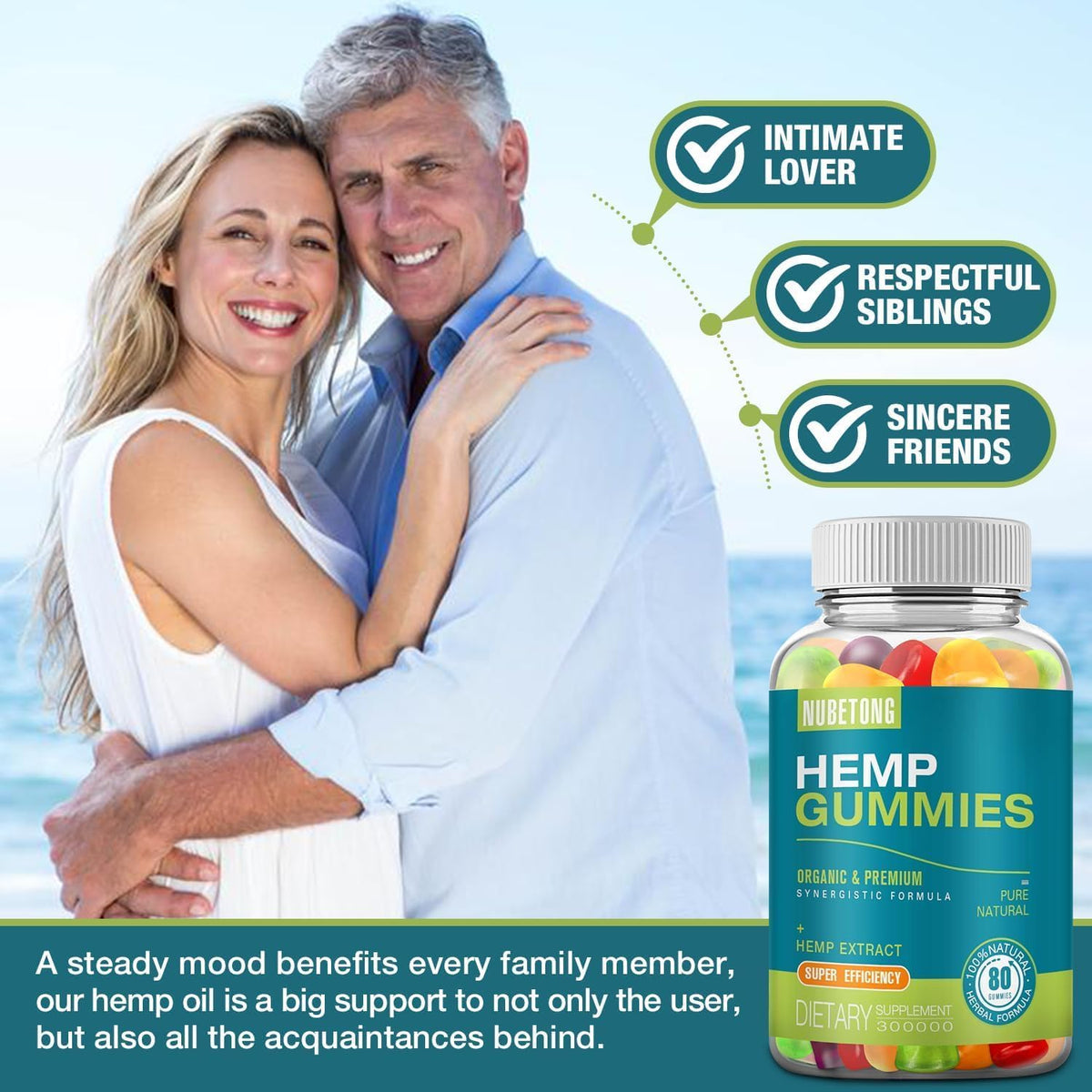 Organic High Potency Hemp Gummies V643