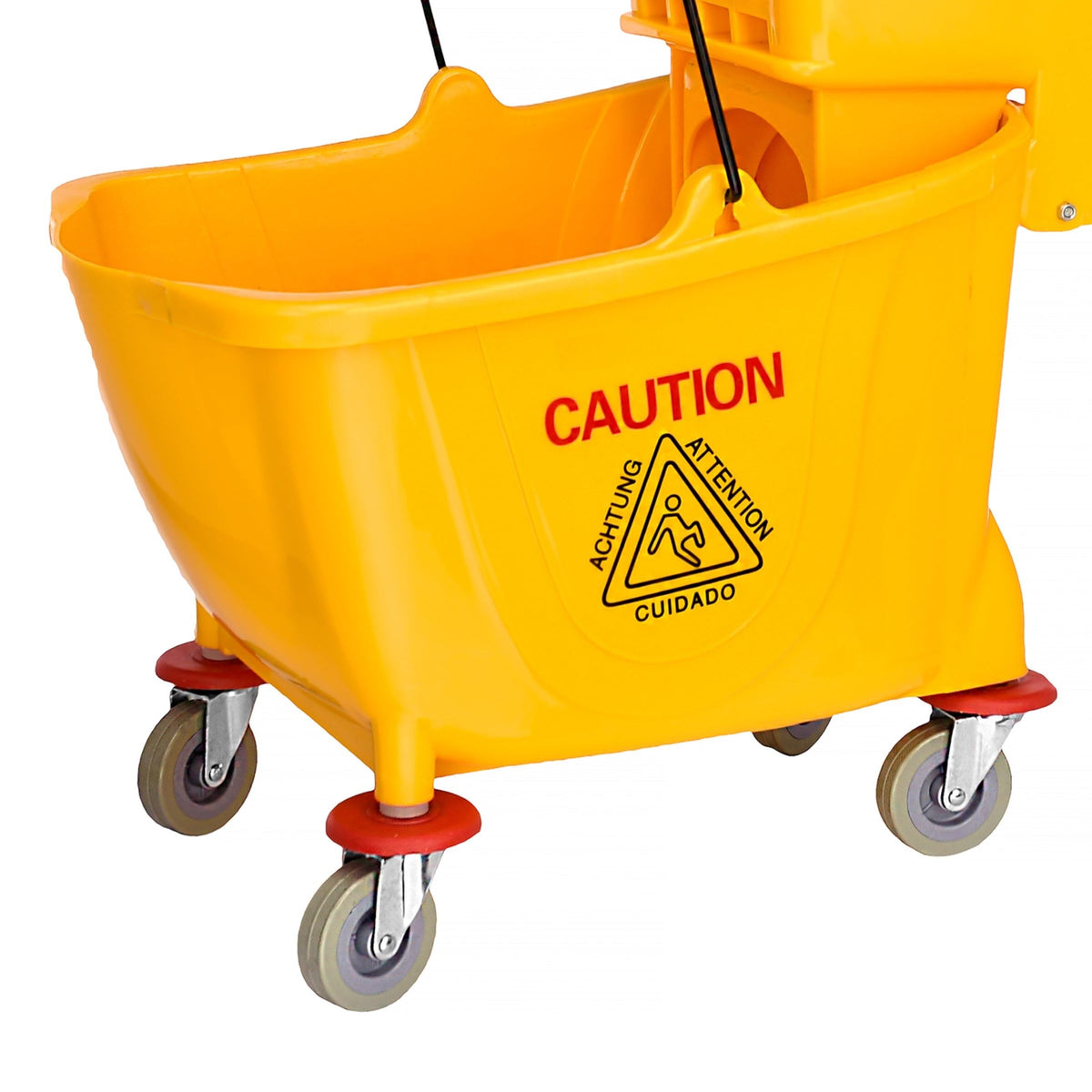 35 qt. Yellow Mop Bucket on Wheels P5523