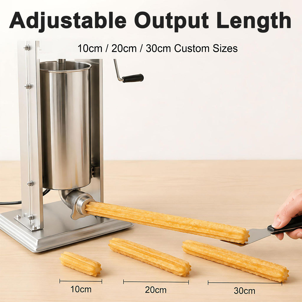 Manual Churros Maker with 4 Pastry Nozzles B35487