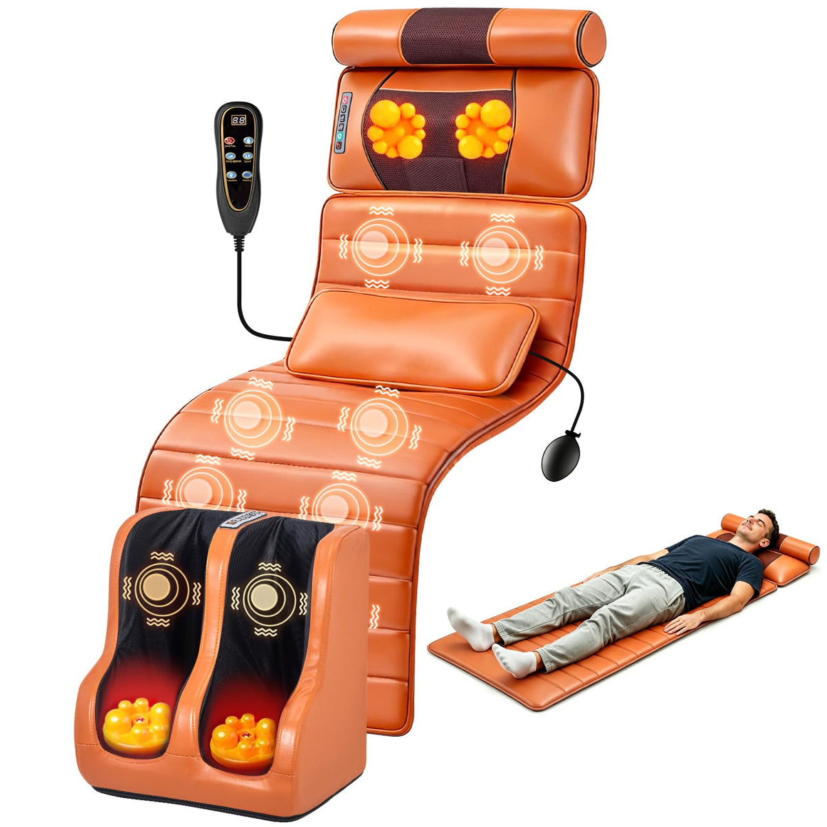 Full Body Massage Mat with Foot Massager D505849