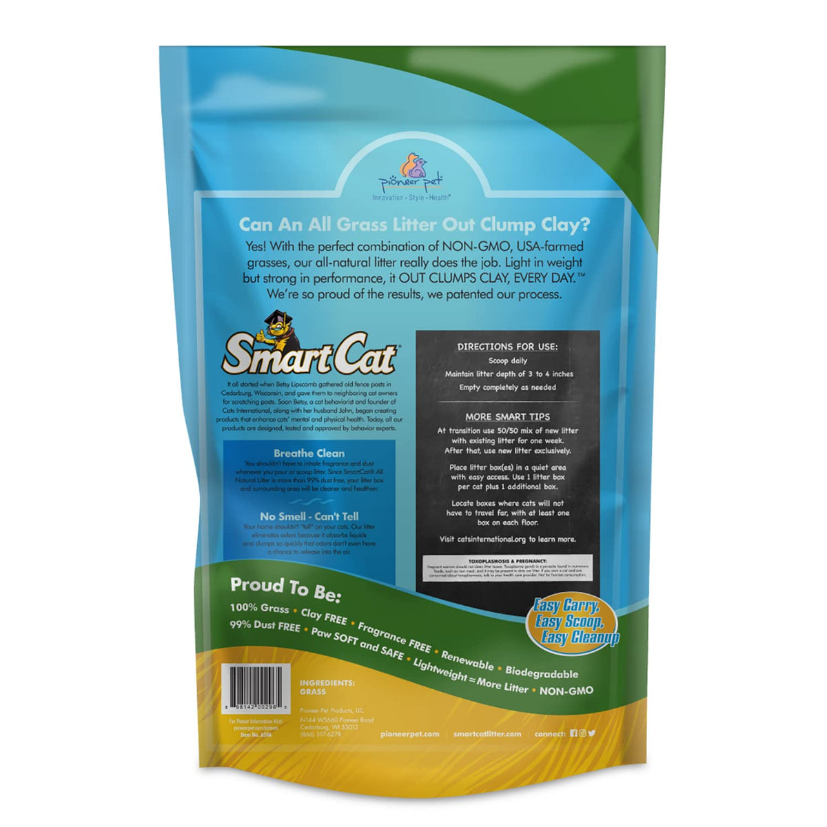 All Natural Clumping Cat Litter, 20 Pound, Unscented, Lightweight M7649
