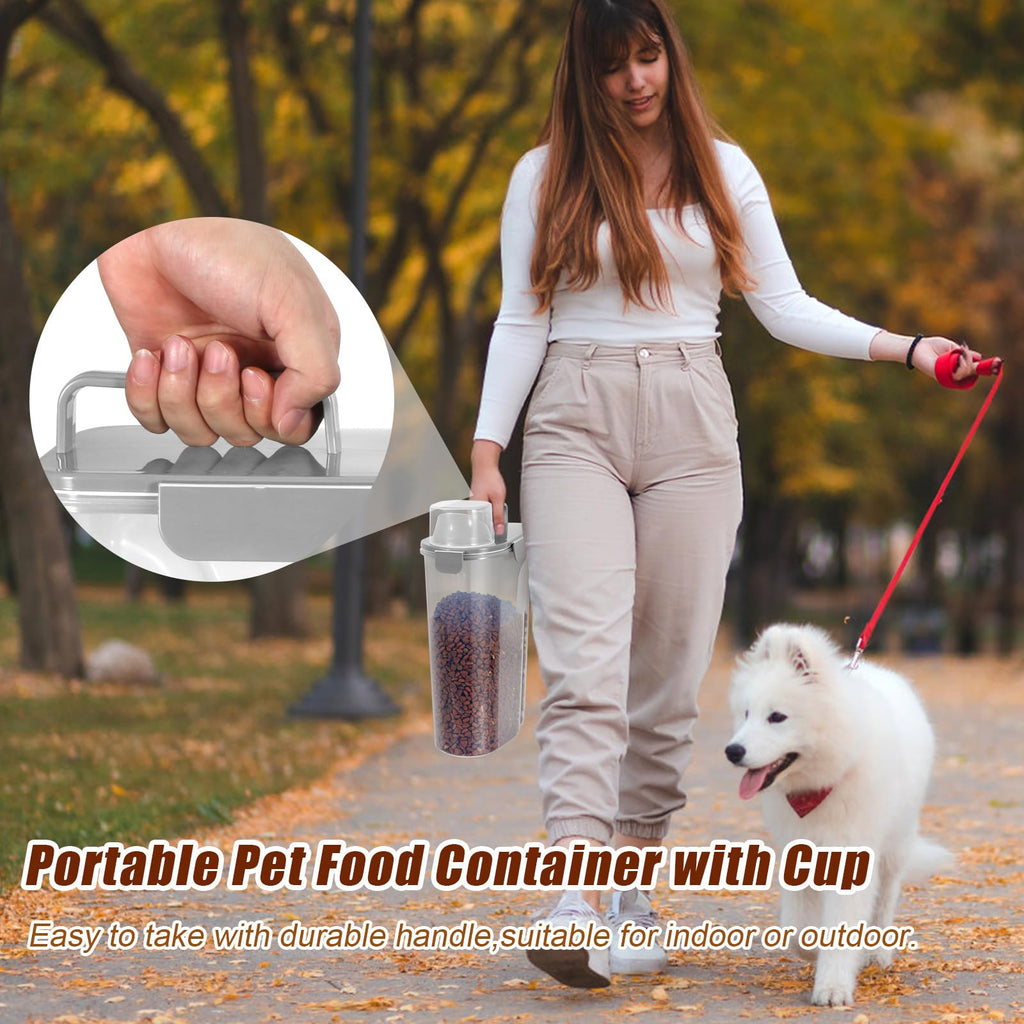 2 Pack Airtight Pet Food Storage Containers with Spout N271