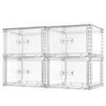 Clear Stackable Storage Drawers 4 Pack 15QT H6842