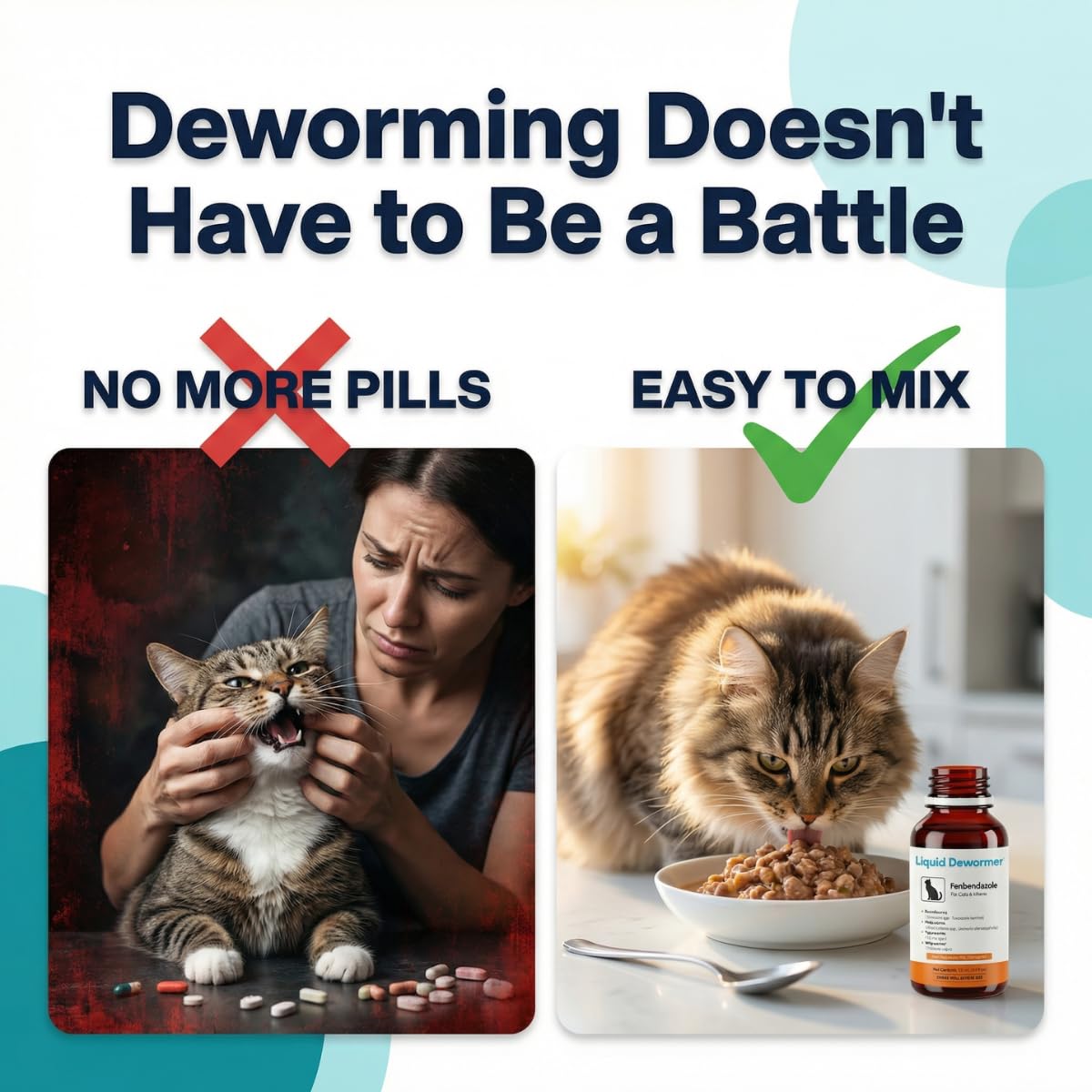 Liquid Fenbendazole Dewormer for Cats & Kittens 100ml F266