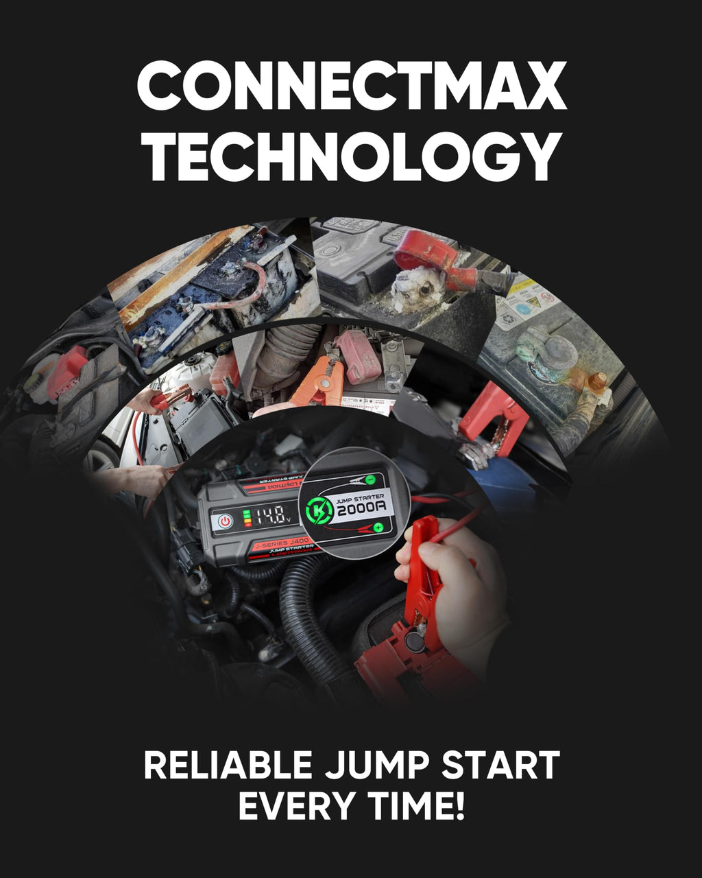Portable Jump Starter for 8.0L Gas & 6.0L Diesel Engines J82173