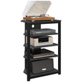 Black 4-Tier Media Stand R95928
