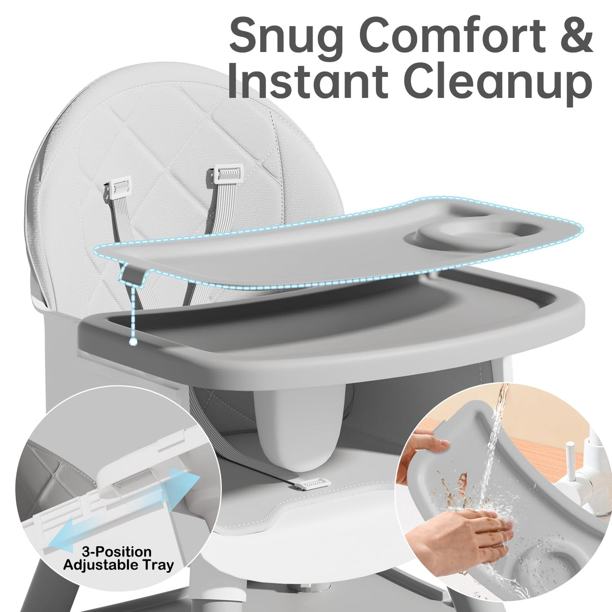 6-in-1 Convertible Baby Highchair K34935