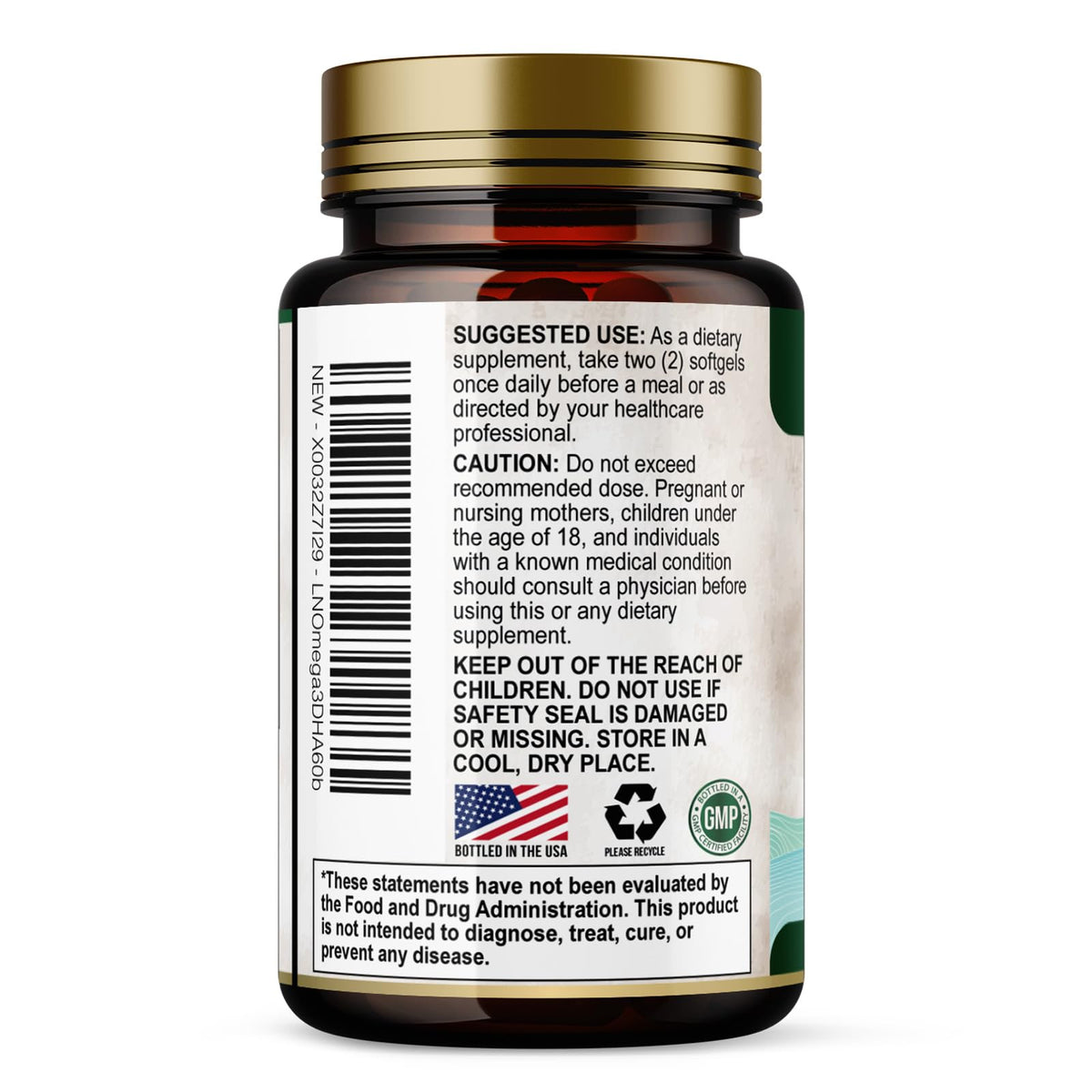 2400mg Omega 3 Fish Oil Softgels L200936