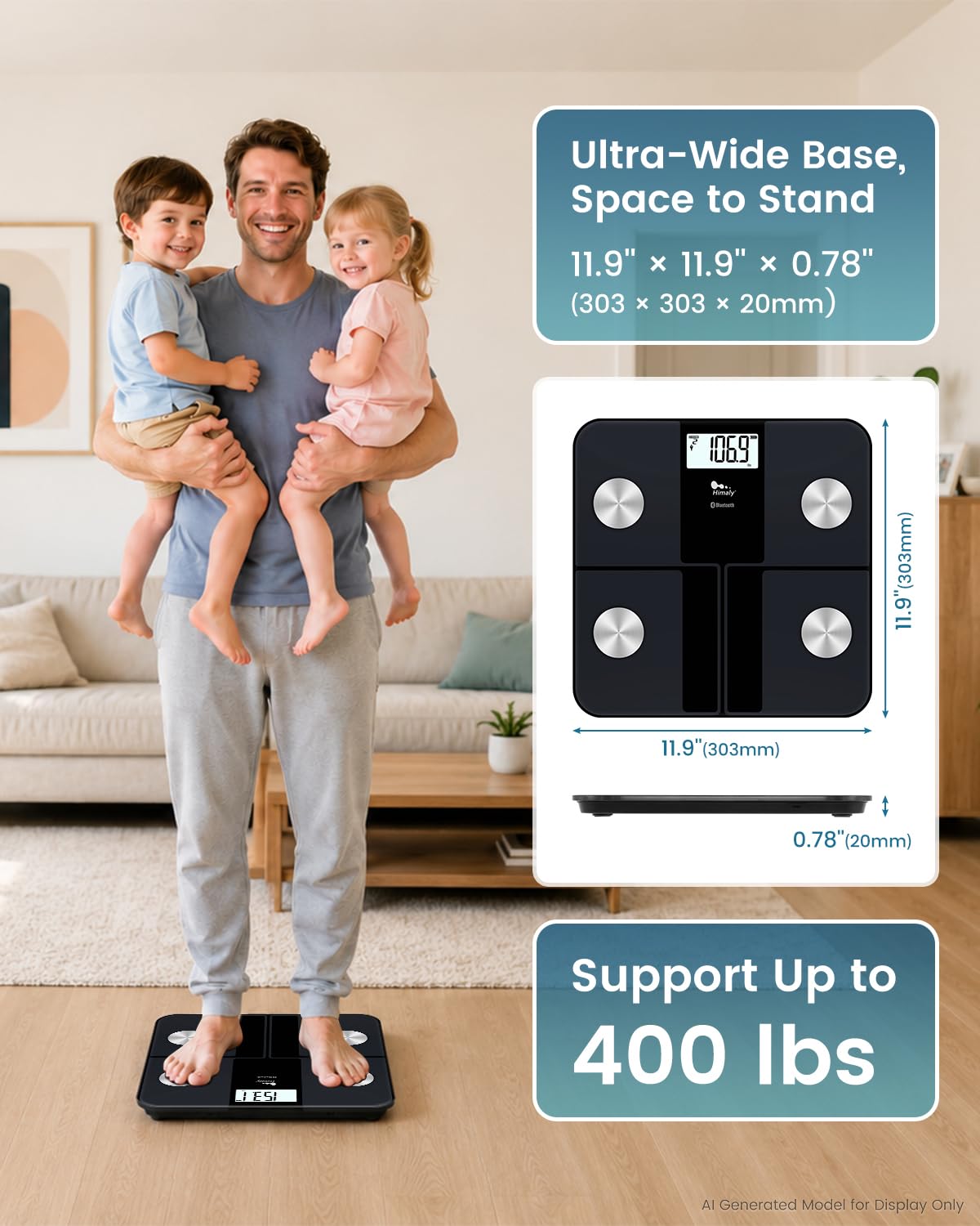 Rechargeable Digital Bathroom Scale X70046