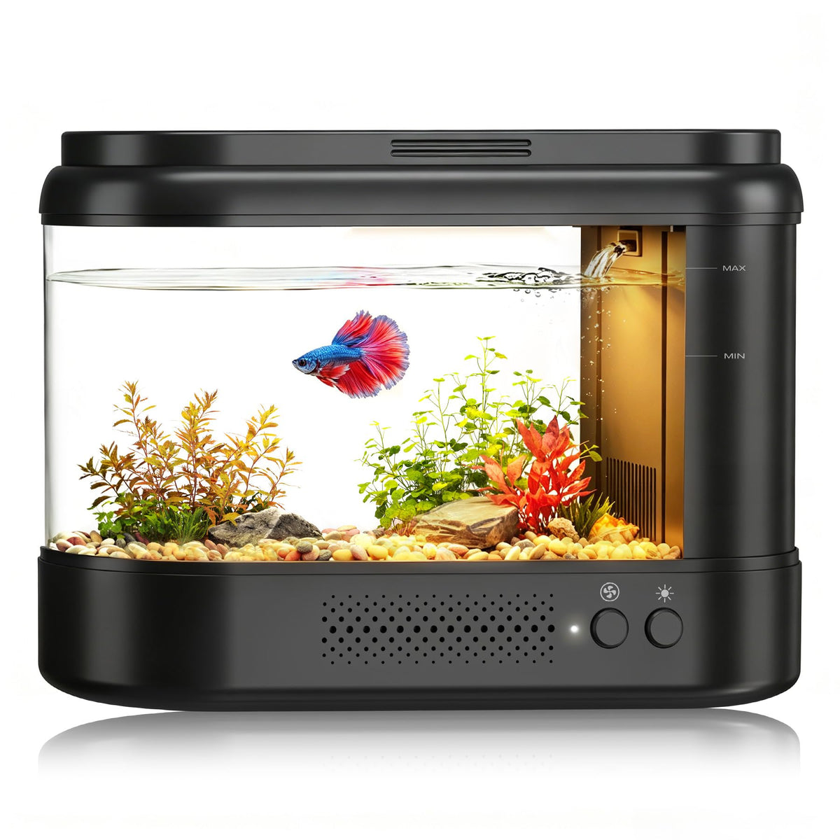 Black 1 Gallon Acrylic Aquarium Kit V74144