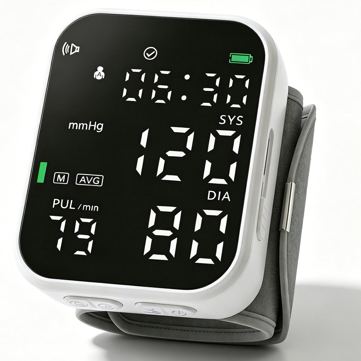 Black Digital Rechargeable Wrist Blood Pressure Monitor N4039