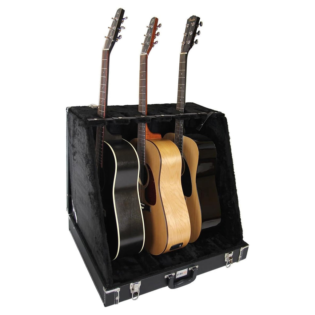 6 Guitar Stand Case Hardwood Plush Q579522