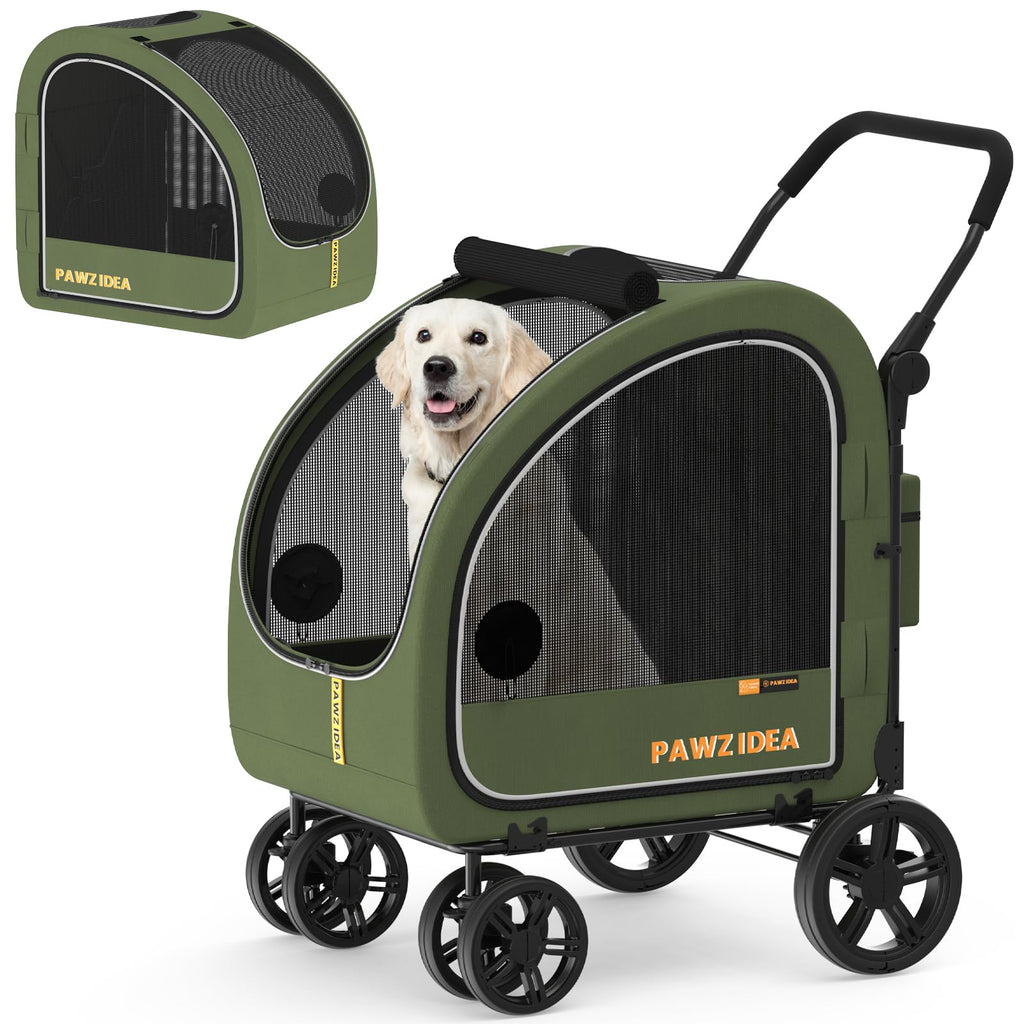 3-in-1 Large Dog Stroller with Detachable Carrier T620669