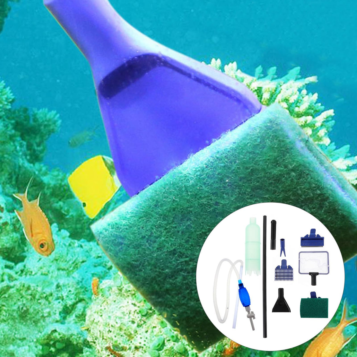 Fish Tank Water Changer with Manual Pump N595926