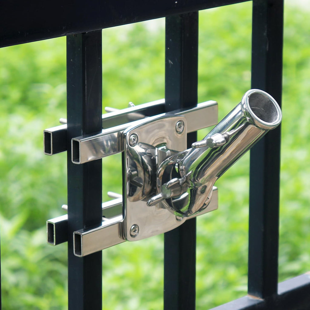 316 Stainless Steel Flagpole Holder for 1-Inch Flagpoles F6334