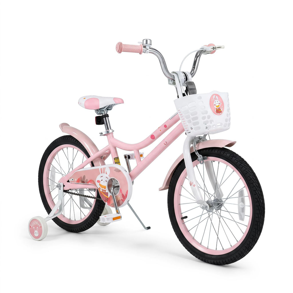 18 Inch Girls Bike with Basket H60636