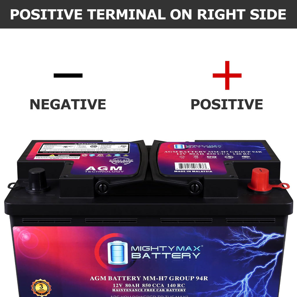 12V 80AH 850 CCA Replacement Battery R463199