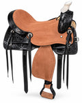 Argentina Cow Leather Saddle Set with Headstall, Reins & Breastplate H468