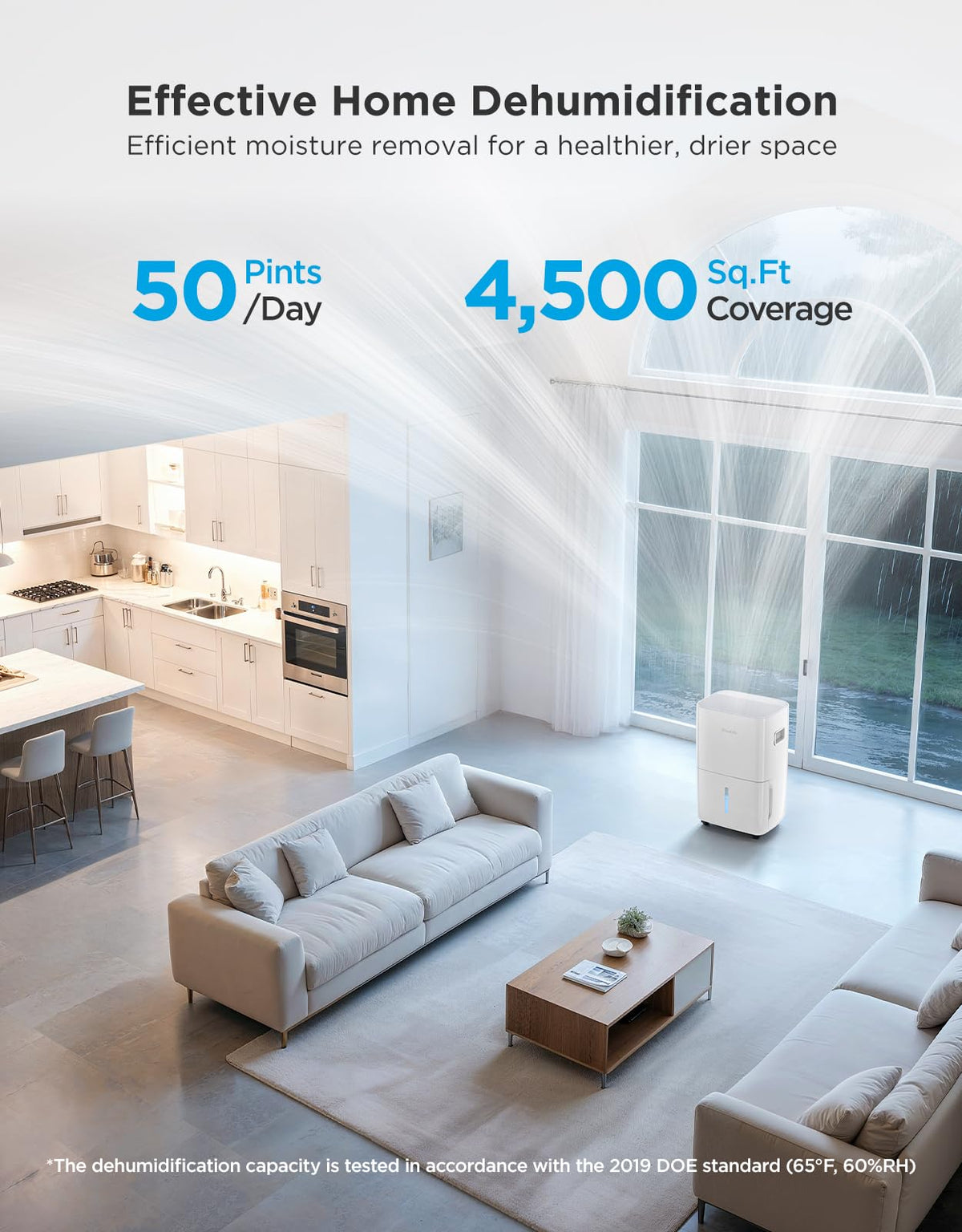 Dehumidifier 4,500 Sq. Ft. 50 to 137 Pint K70130
