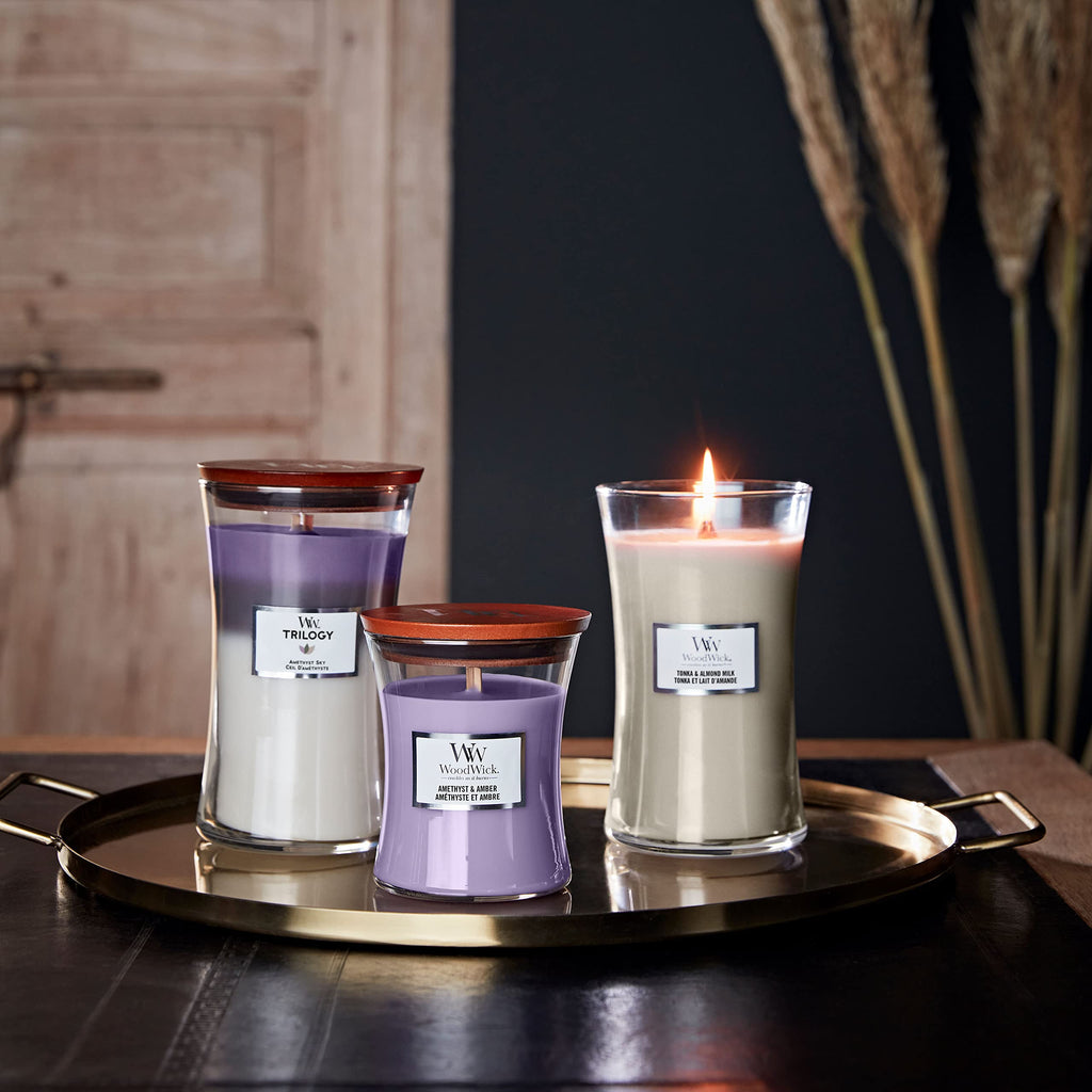 Large Scented Candle with Crackling Wick B423