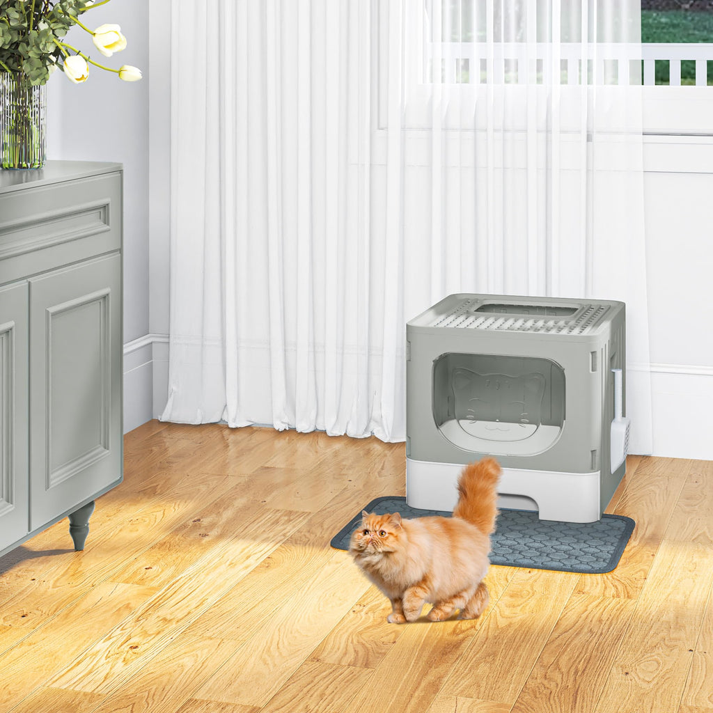 Large Enclosed Cat Litter Box with Lid B20160