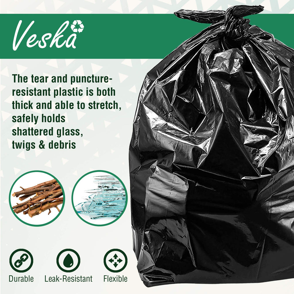 30-33 Gallon 2 MIL Heavy Duty Trash Bags 108 Count I68427