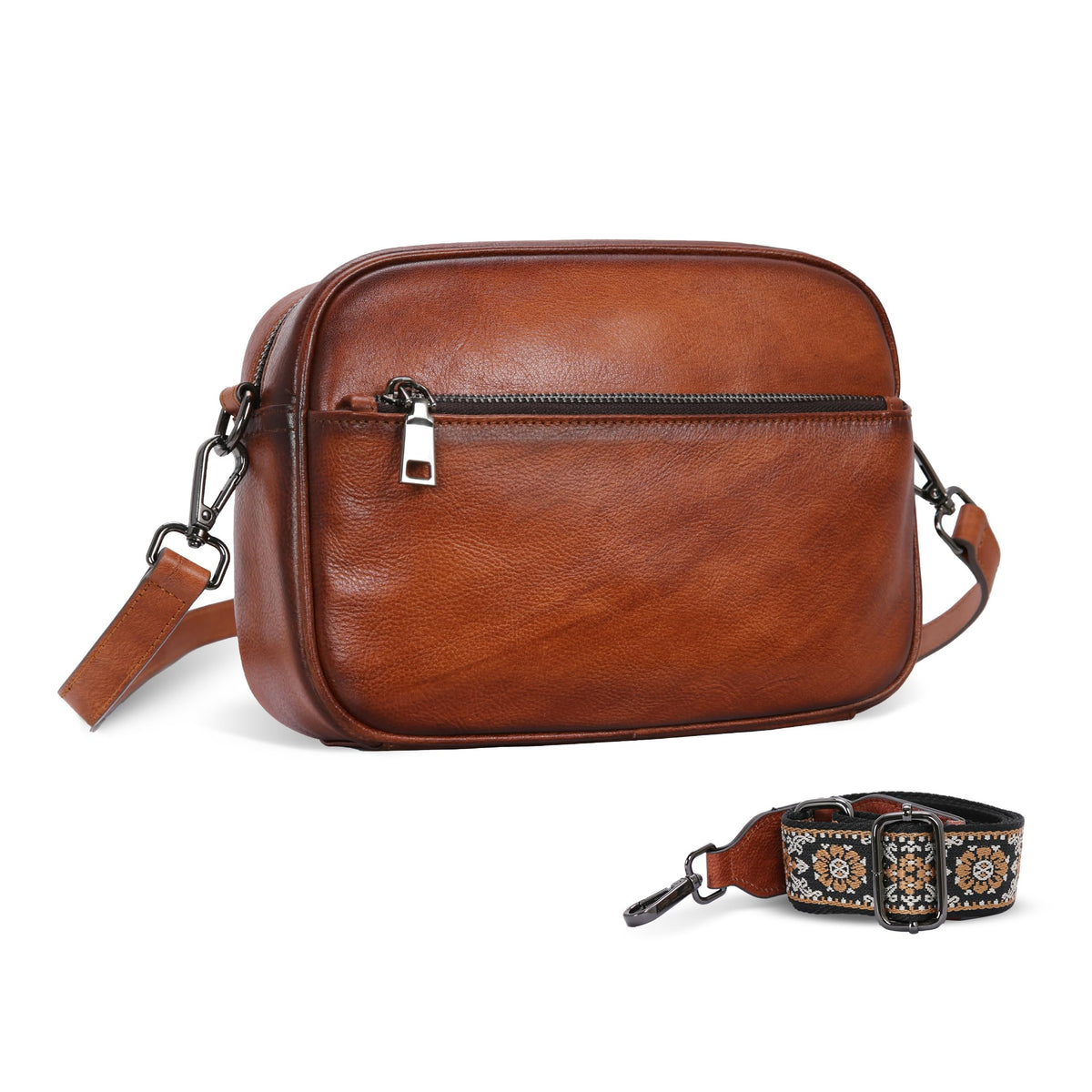 Genuine Leather Shoulder Handbags V960704