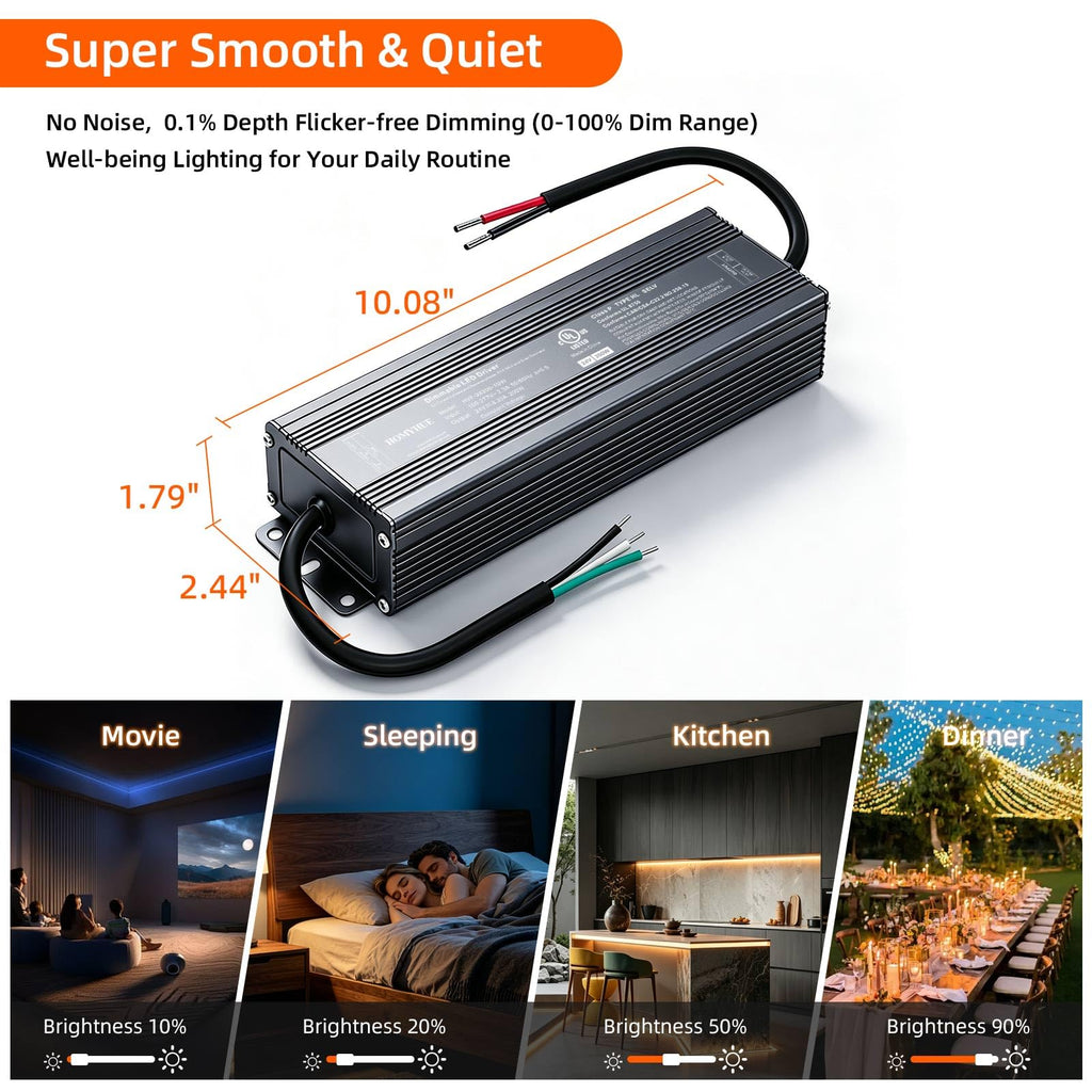 200W Triac Dimmable LED Driver Power Supply Y639