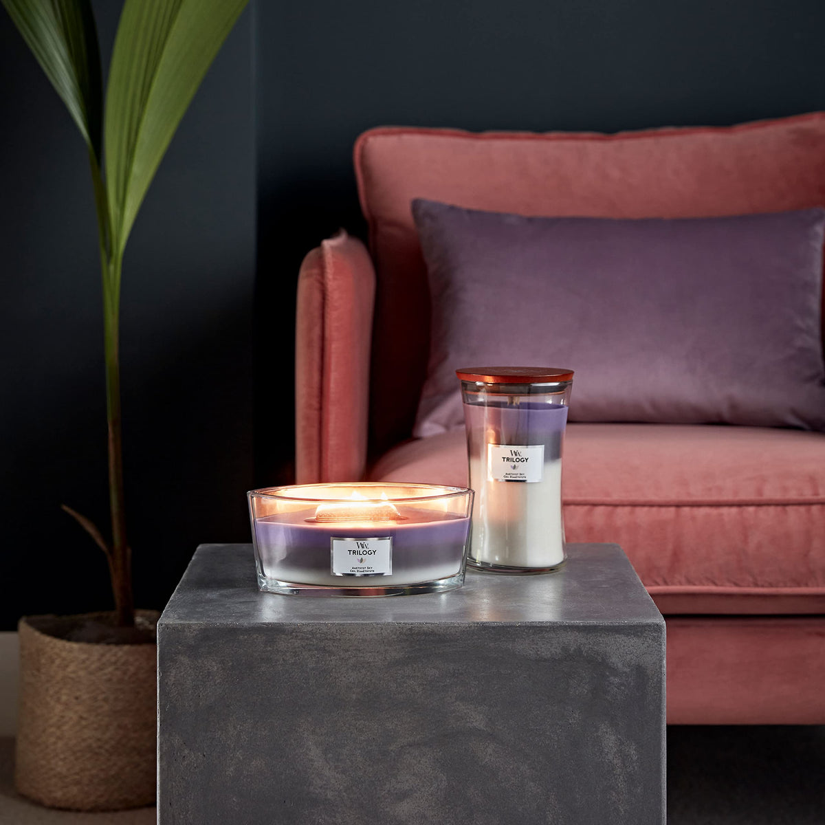 Large Scented Candle with Crackling Wick B423