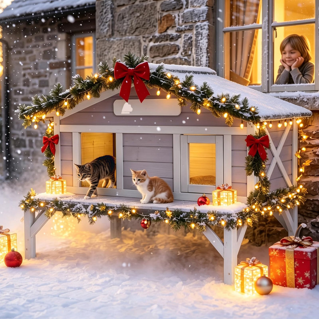 Waterproof Heated Cat House I92054
