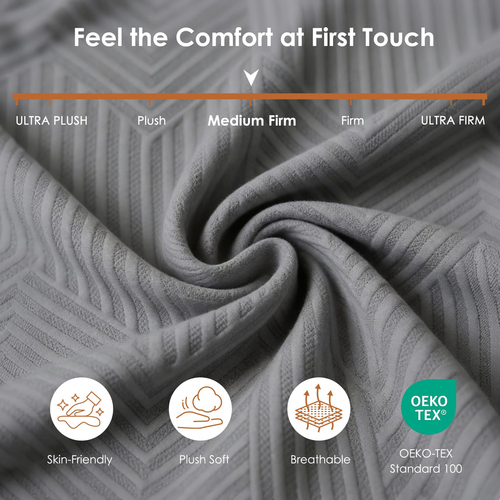 5 inch Bamboo Charcoal Gel Memory Foam Full Size Mattress H7195