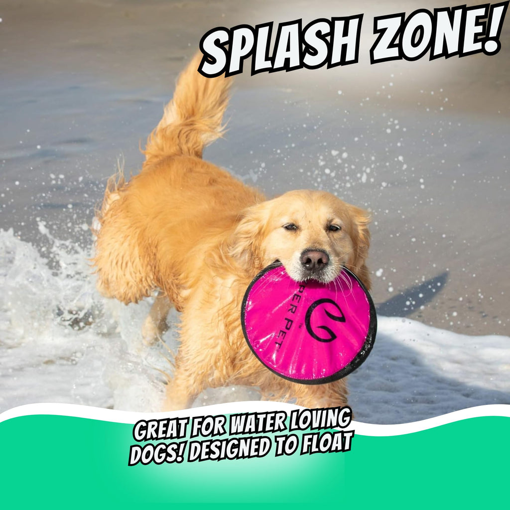 Soft Dog Toy Flying Disc 9 Inch 5 Pack V560