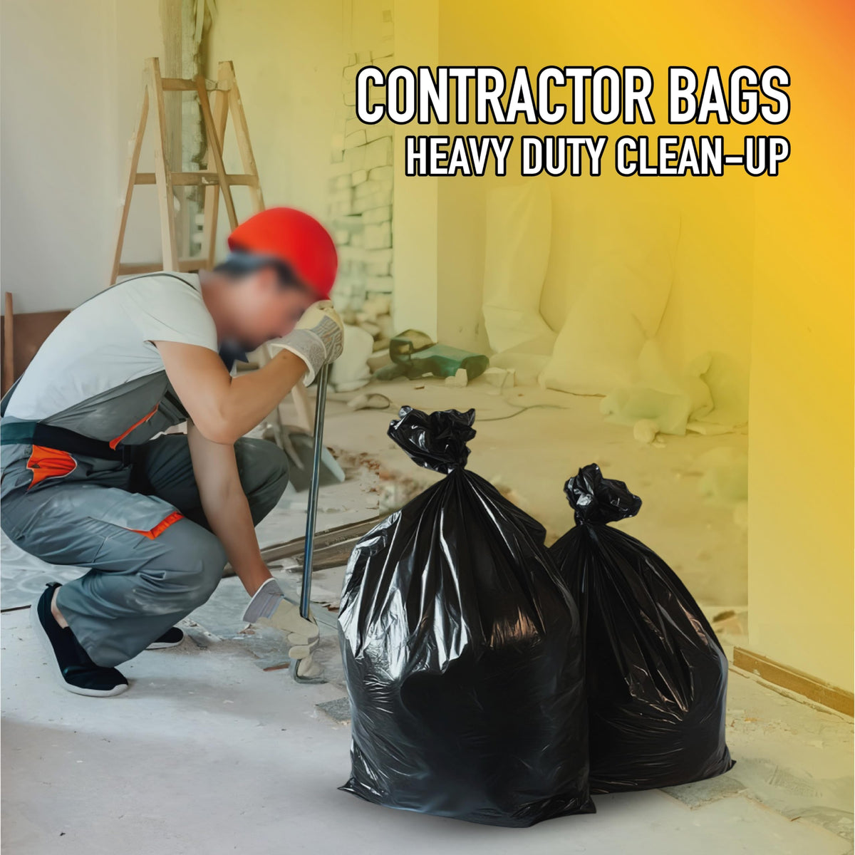 Heavy Duty 42 Gallons 2 Mil Trash Bag O863