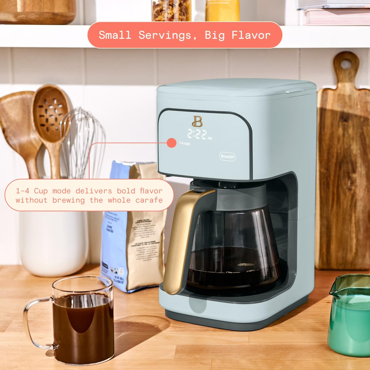 12-Cup Programmable Coffee Maker with Glass Carafe P380804