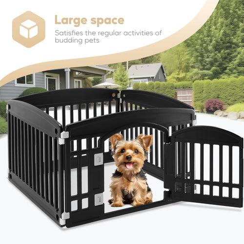 24" 4-Panel Black Dog Playpen G1195
