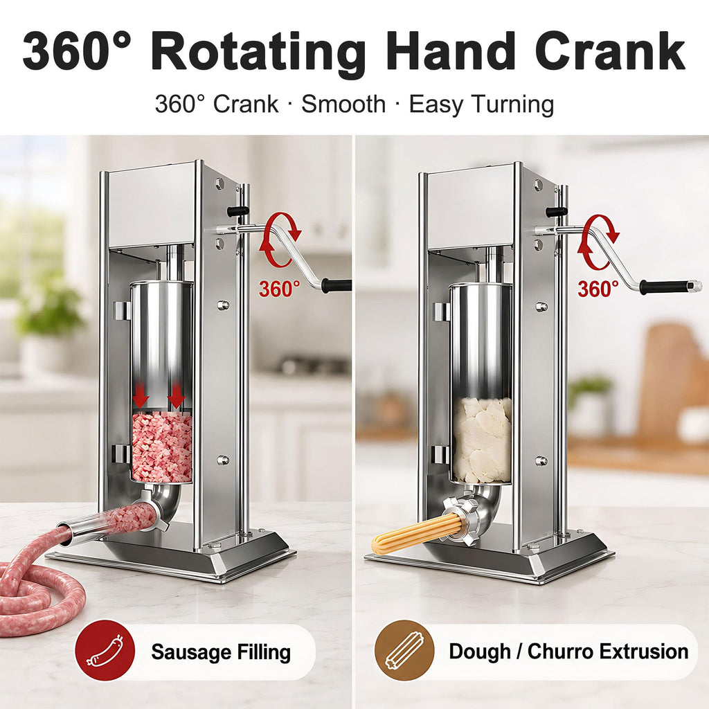 Manual Churros Maker with 4 Pastry Nozzles B35487