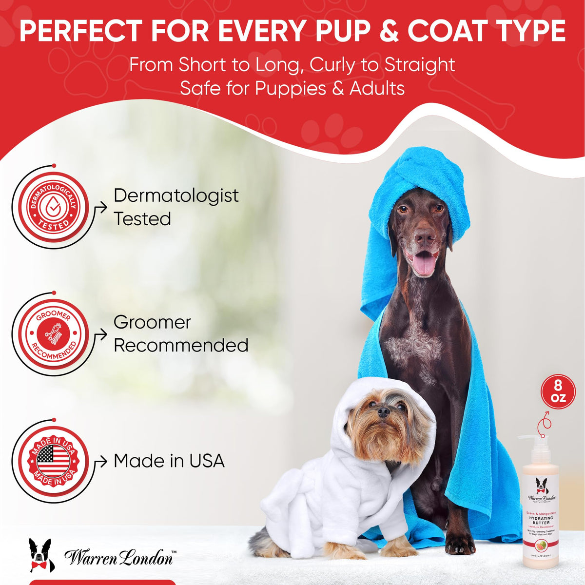 Hydrating Leave in Dog Conditioner 8oz N55368