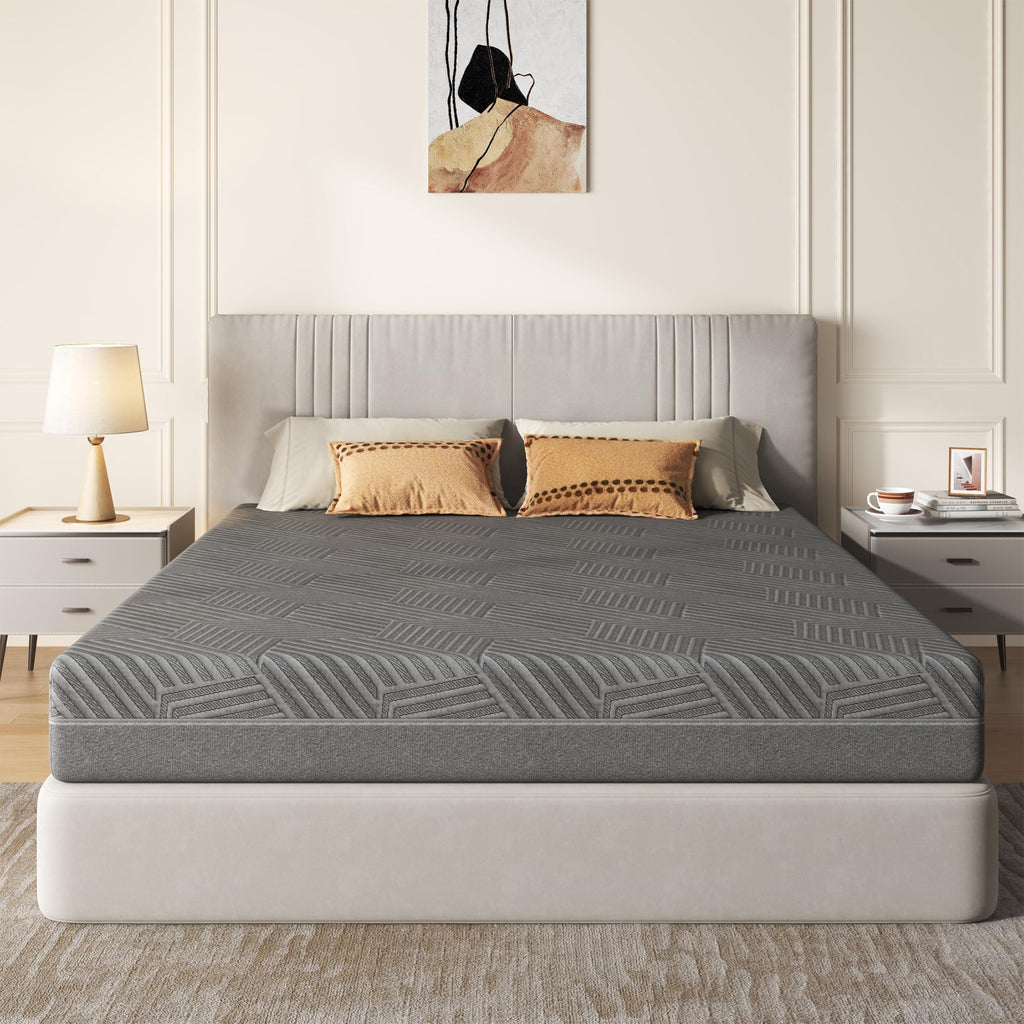5 inch Bamboo Charcoal Gel Memory Foam Full Size Mattress H7195