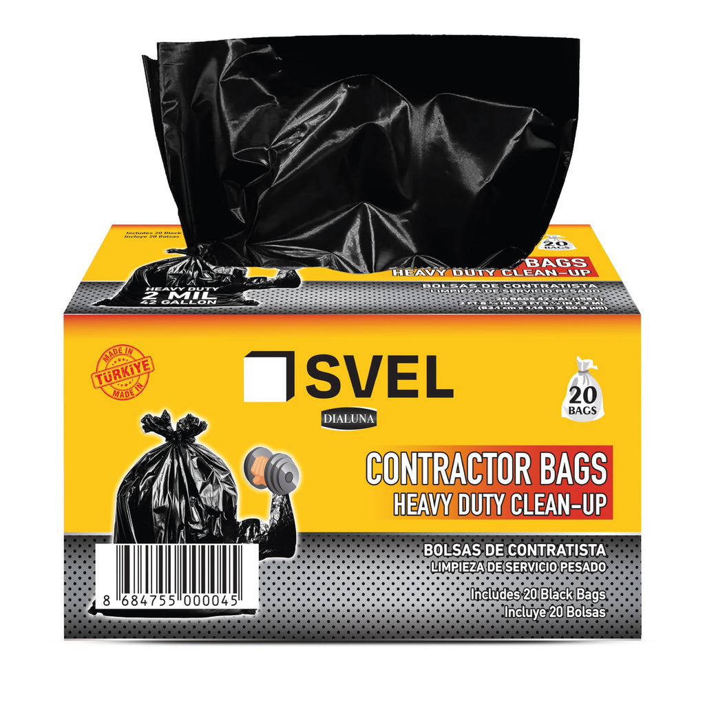 Heavy Duty 42 Gallons 2 Mil Trash Bag O863
