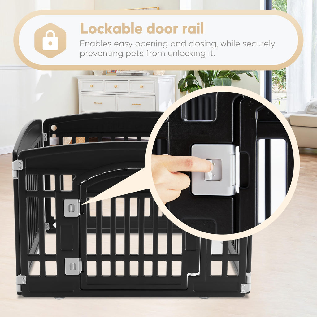 24" 4-Panel Black Dog Playpen G1195