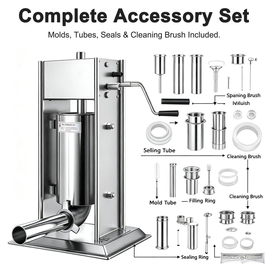 Manual Churros Maker with 4 Pastry Nozzles B35487