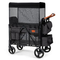 Foldable All-Terrain Double Wagon Stroller with Canopy I34520