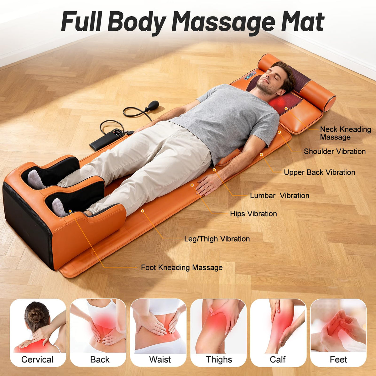 Full Body Massage Mat with Foot Massager D505849